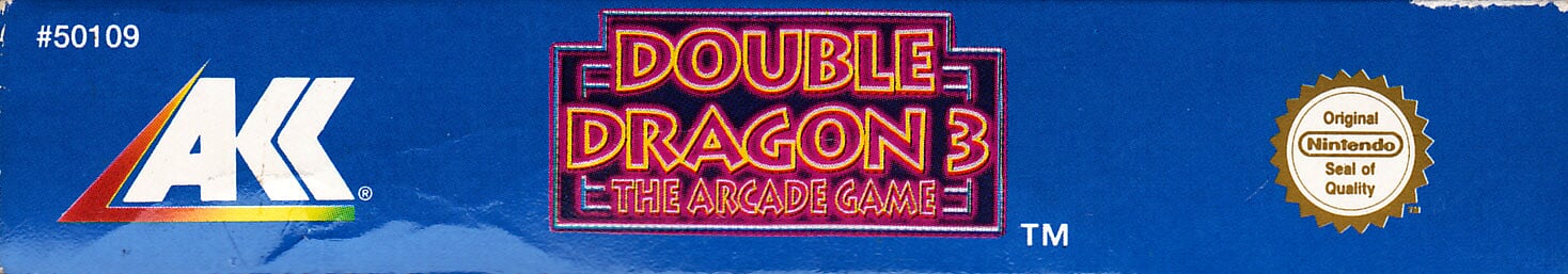 Double Dragon 3 the Arcade Game - Alternative Cover FAH Box top