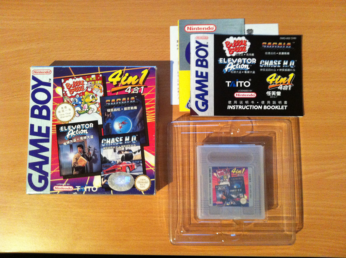 4 in 1 Taito CHN (No code appears) - Informations - Game Boy